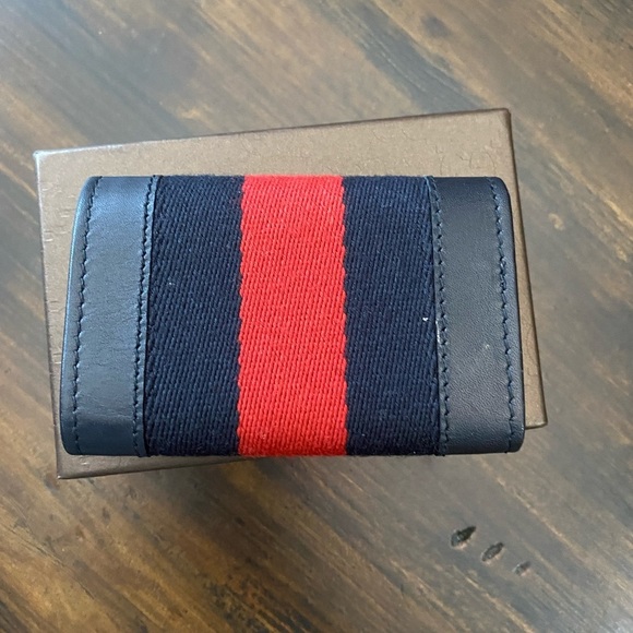 Gucci red & blue sherryline key holder - Picture 2 of 12